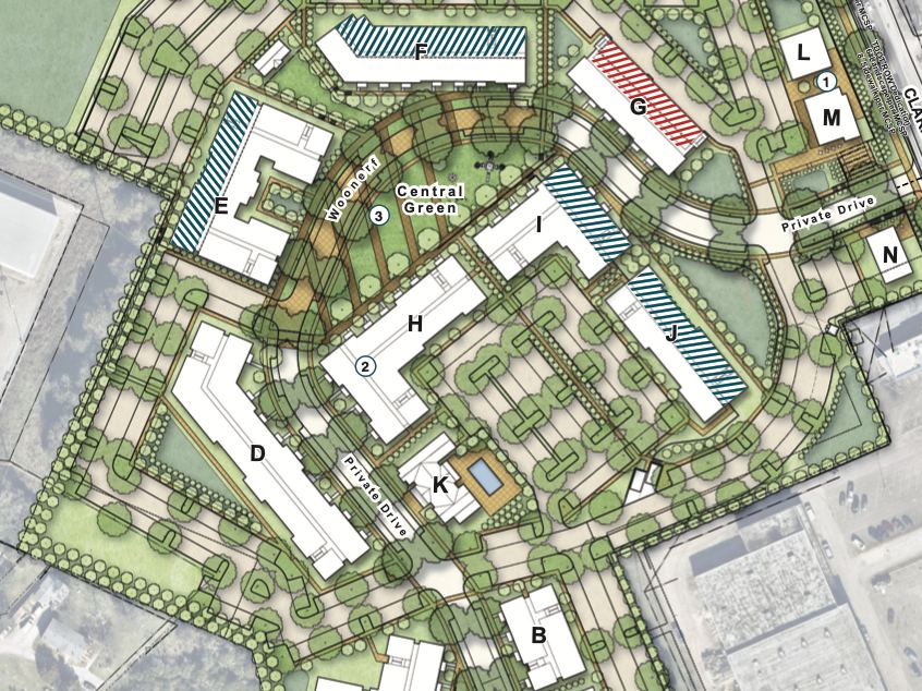 Multifamily Campus land development site plan